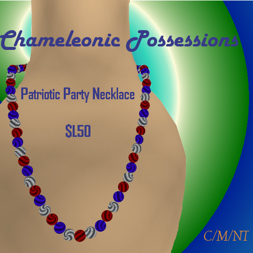 RedWhiteBluePartyNecklace