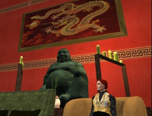 Dragonlands Hotel Interior with Buddha