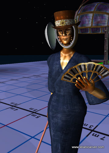 Clockwork Gentleman of Japan Second Life Clockwork Avatar in Japanese Yukata