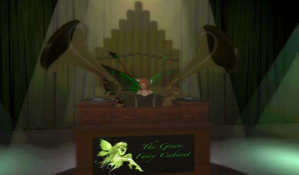 The Green Fairy, Steelhead Nevermoor Second Life DJ Stand - The Green Fairy Caberet
