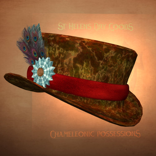 Fractal flame velvet with plain burgundy suede band