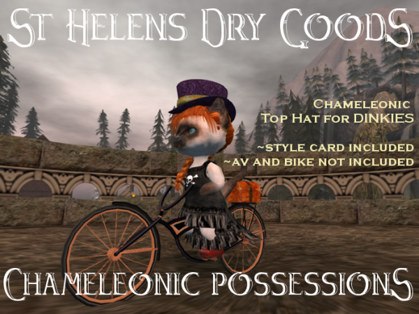 Dinkies Kitties Chameleonic Velvet Top Hat